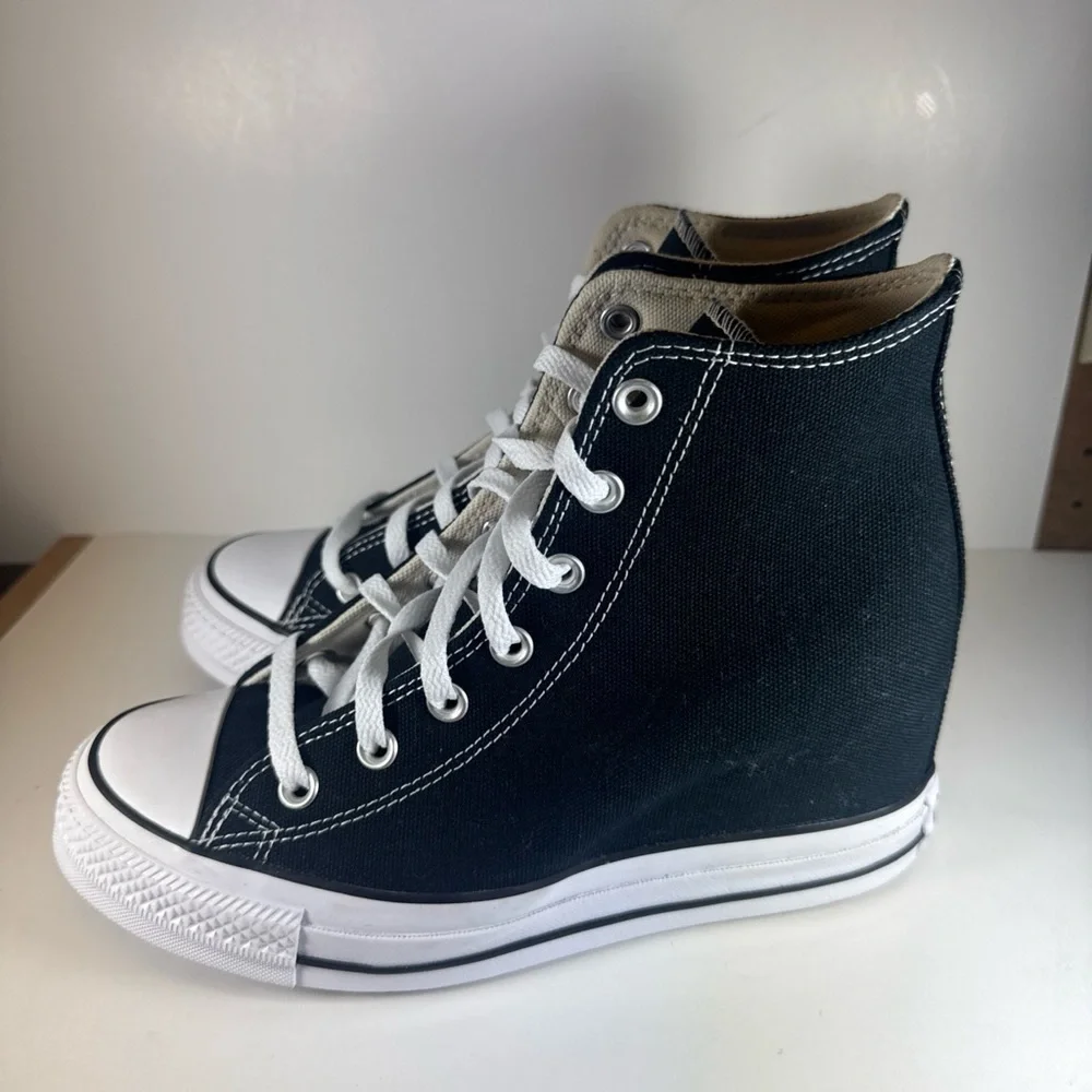 Converse Chuck Taylor All Star Wedge Platform Sneakers Women’s Size 8.5 - Picture 5 of 12